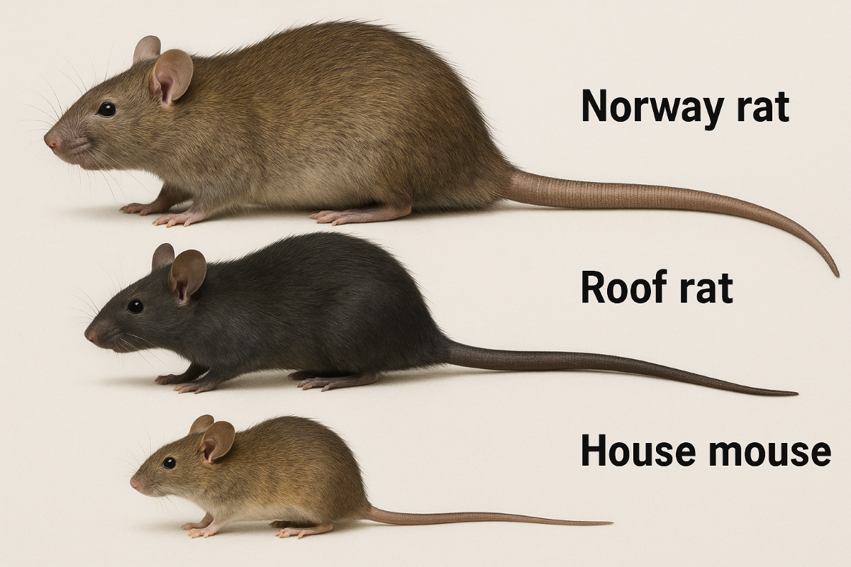Different sizes of Mice